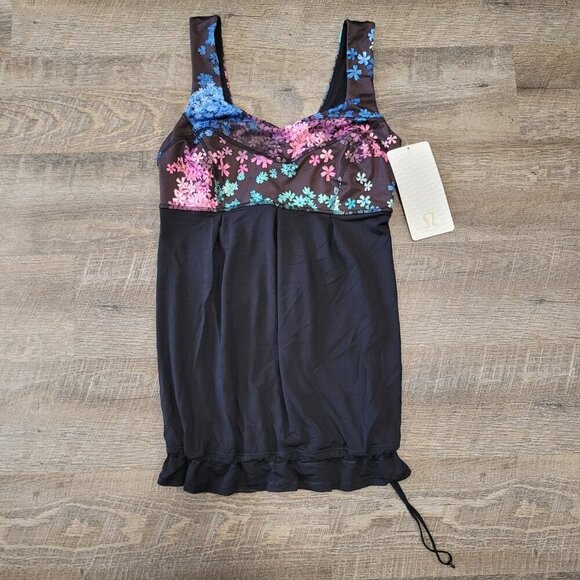 NWT LULULEMON | Tame Me Tank Top Petal Pop Floral | Sz. 4 - Picture 7 of 13